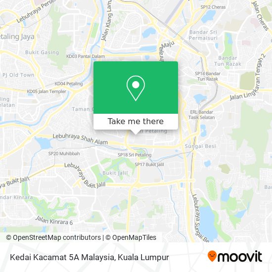 Kedai Kacamat 5A Malaysia map