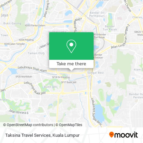 Taksina Travel Services map