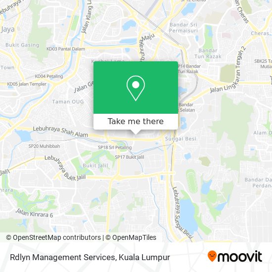 Rdlyn Management Services map