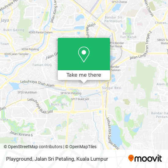Playground, Jalan Sri Petaling map