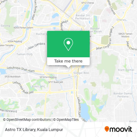 Astro TX Library map