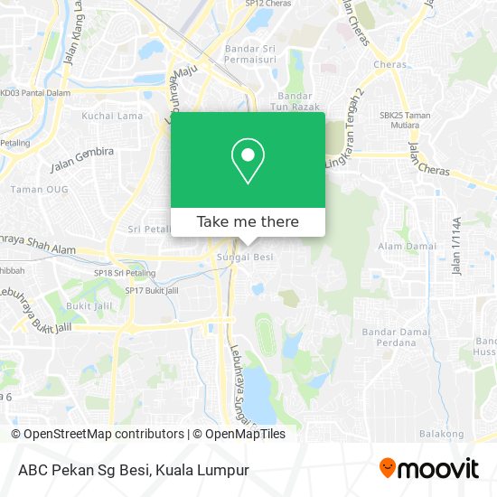 ABC Pekan Sg Besi map