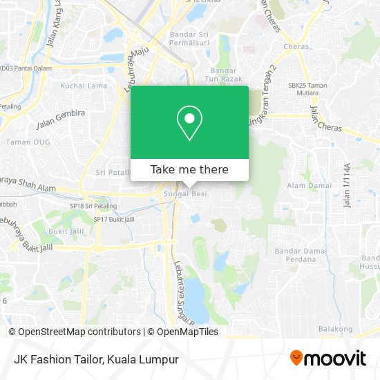 JK Fashion Tailor map