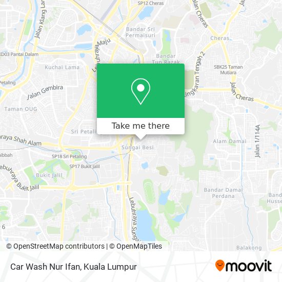 Peta Car Wash Nur Ifan