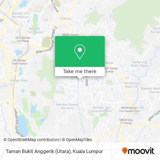 Peta Taman Bukit Anggerik (Utara)