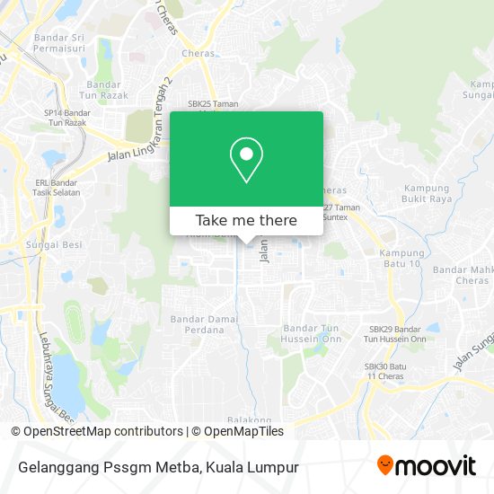 Gelanggang Pssgm Metba map