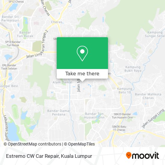 Estremo CW Car Repair map