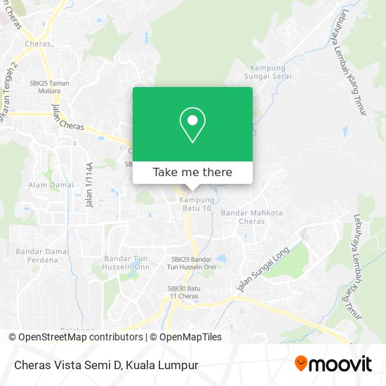 Cheras Vista Semi D map