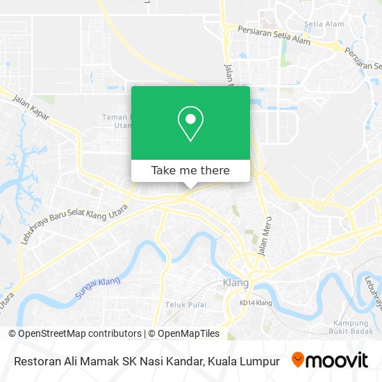 Peta Restoran Ali Mamak SK Nasi Kandar