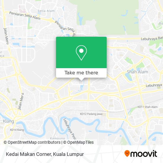 Kedai Makan Corner map