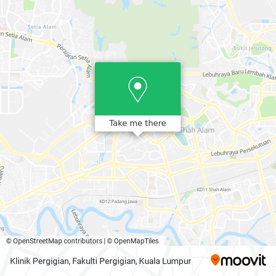 Klinik Pergigian, Fakulti Pergigian map