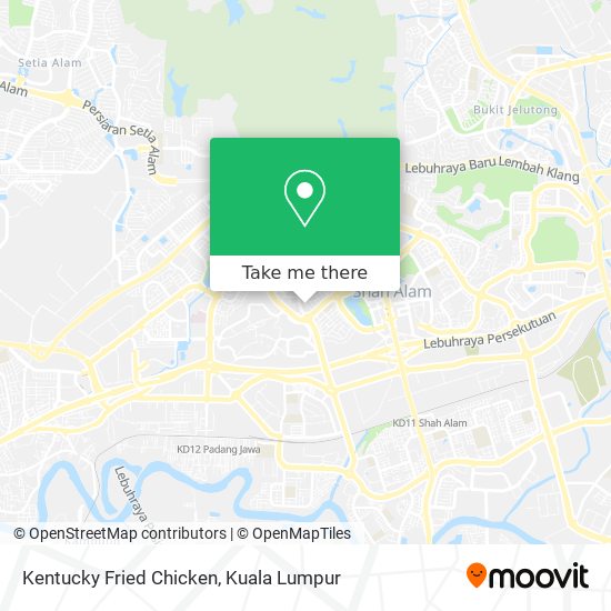 Kentucky Fried Chicken map