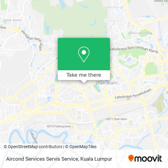 Aircond Services Servis Service map