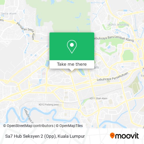 Sa7 Hub Seksyen 2 (Opp) map