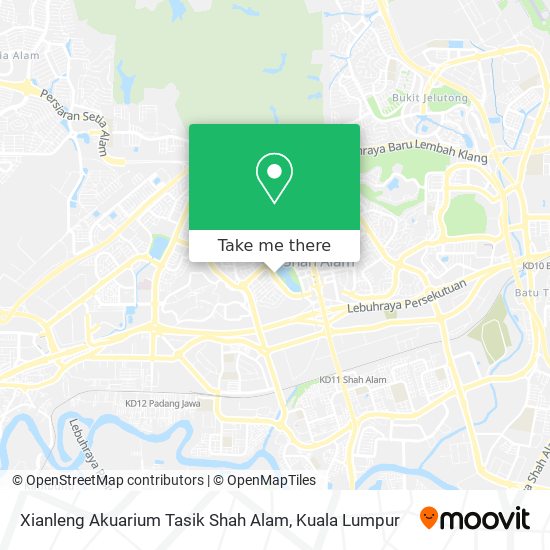 Xianleng Akuarium Tasik Shah Alam map