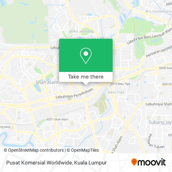 Pusat Komersial Worldwide map