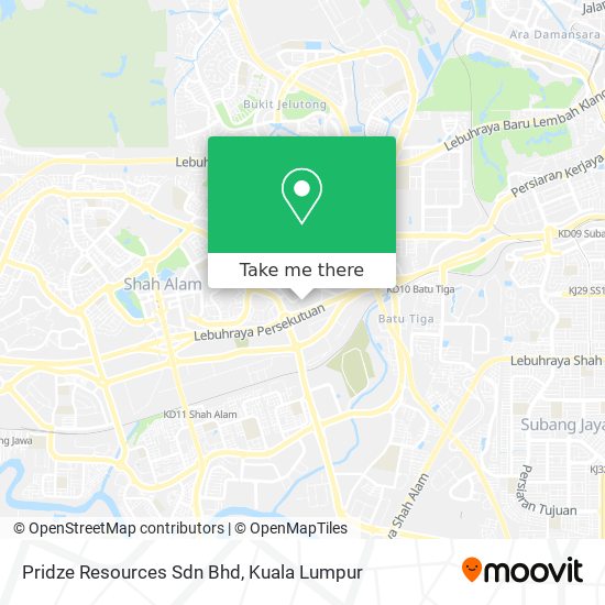 Pridze Resources Sdn Bhd map