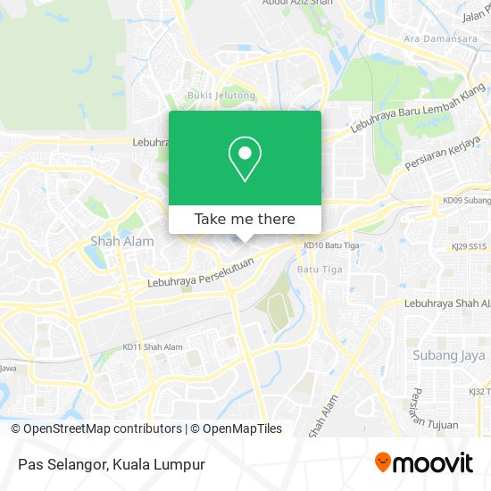 Pas Selangor map