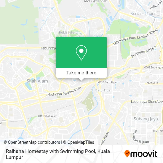 Raihana Homestay with Swimming Pool map