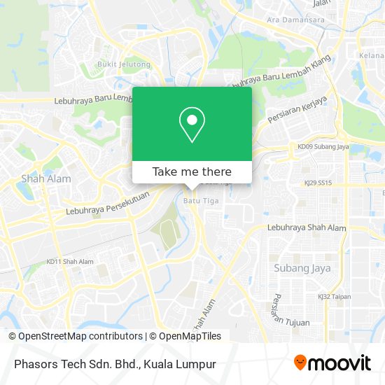 Phasors Tech Sdn. Bhd. map