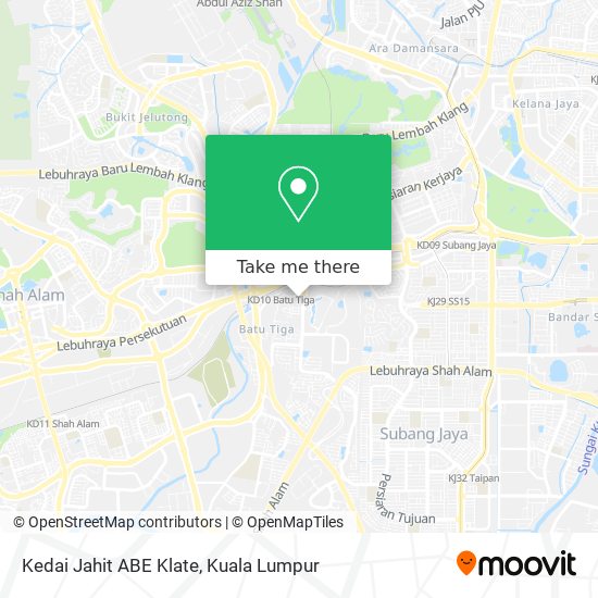 Kedai Jahit ABE Klate map