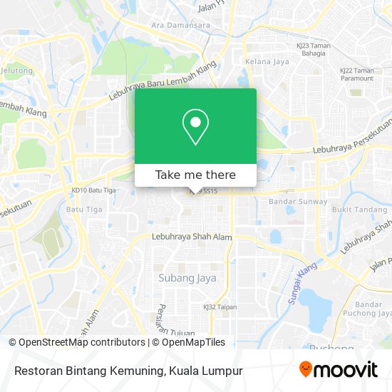 Restoran Bintang Kemuning map