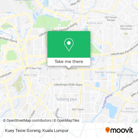 Peta Kuey Teow Goreng