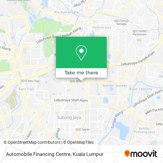 Automobile Financing Centre map