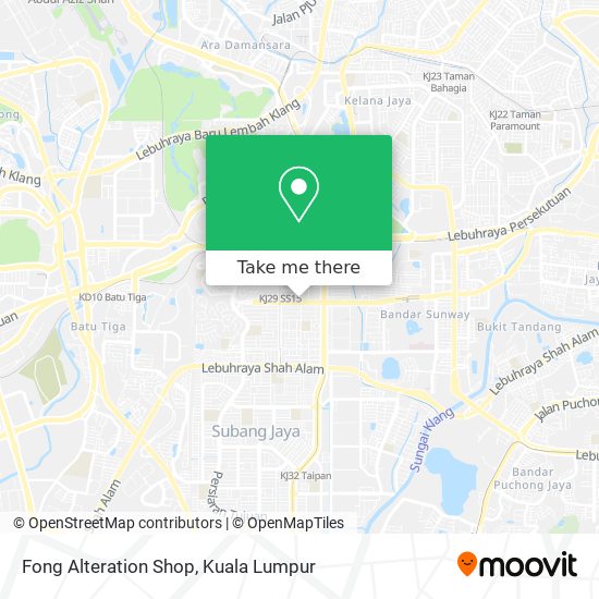 Fong Alteration Shop map