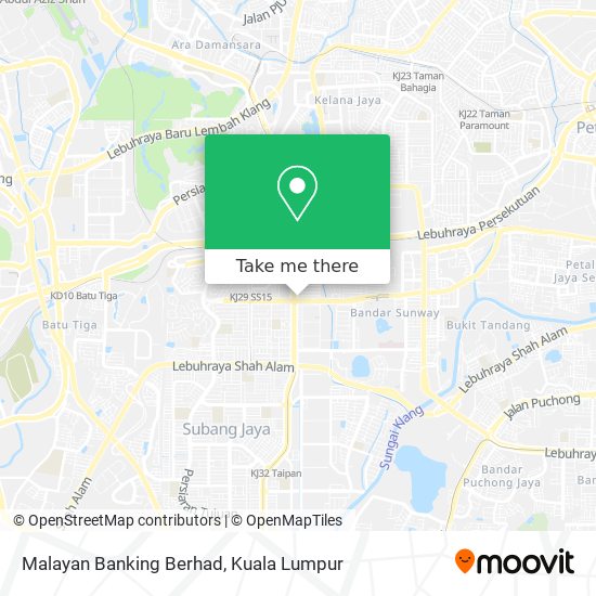 Malayan Banking Berhad map