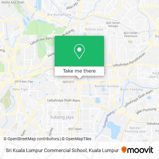 Sri Kuala Lumpur Commercial School map