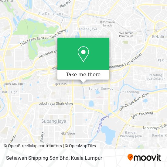 Setiawan Shipping Sdn Bhd map