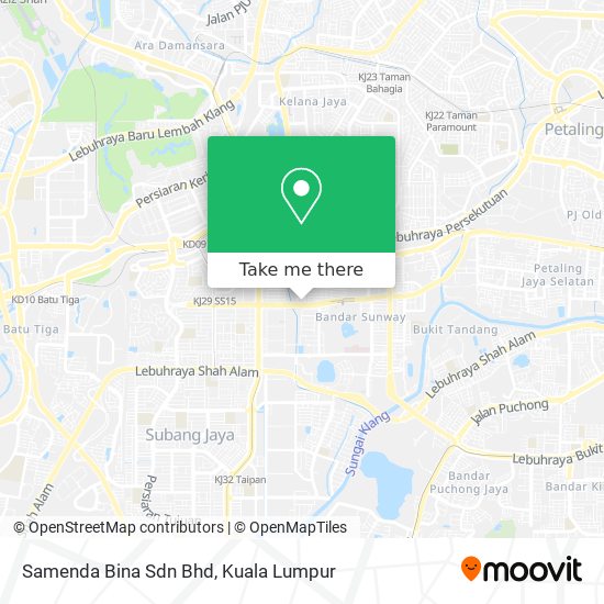 Samenda Bina Sdn Bhd map