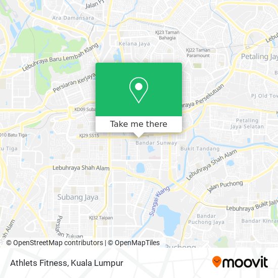 Athlets Fitness map