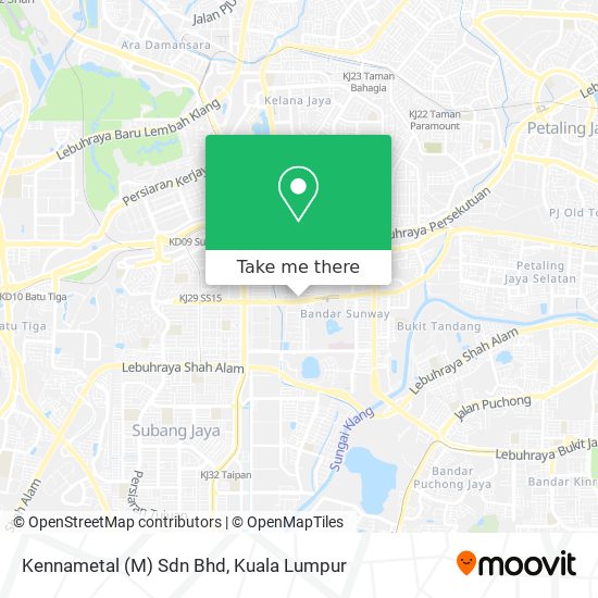 Peta Kennametal (M) Sdn Bhd