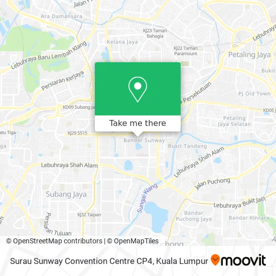 Surau Sunway Convention Centre CP4 map
