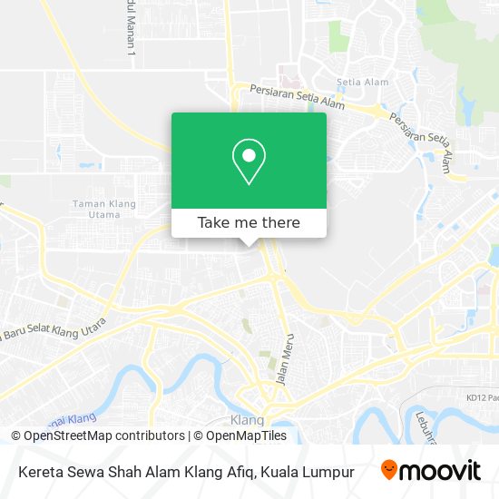 Peta Kereta Sewa Shah Alam Klang Afiq