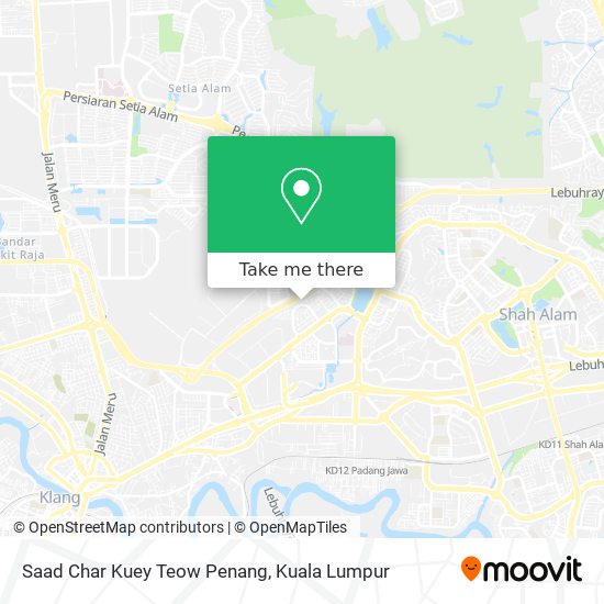 Saad Char Kuey Teow Penang map