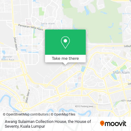 Awang Sulaiman Collection House, the House of Seventy map