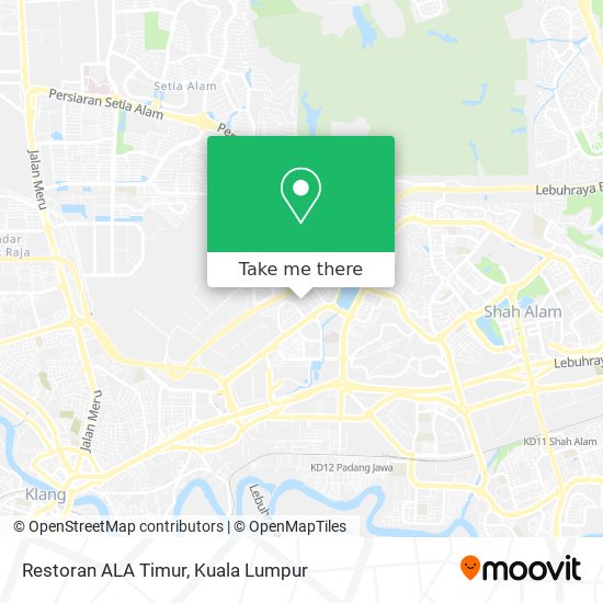 Restoran ALA Timur map