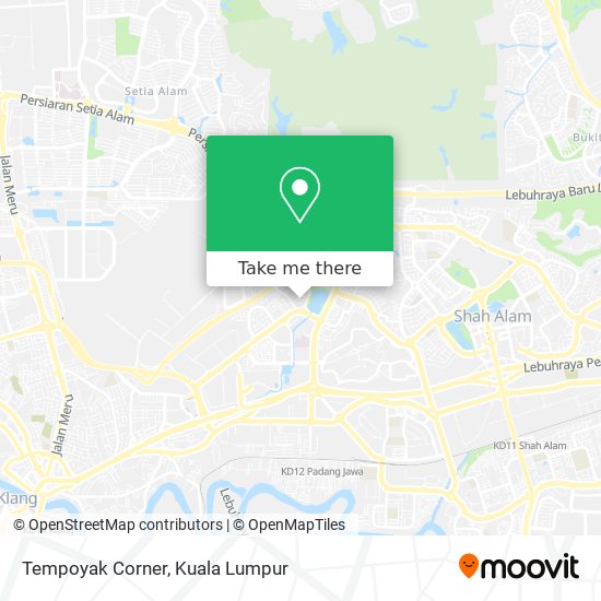 Tempoyak Corner map