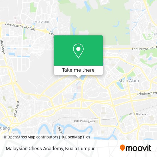 Malaysian Chess Academy map
