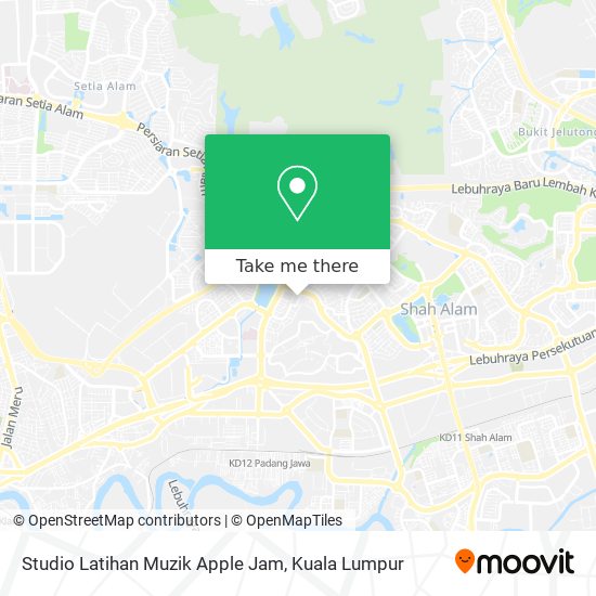 Peta Studio Latihan Muzik Apple Jam