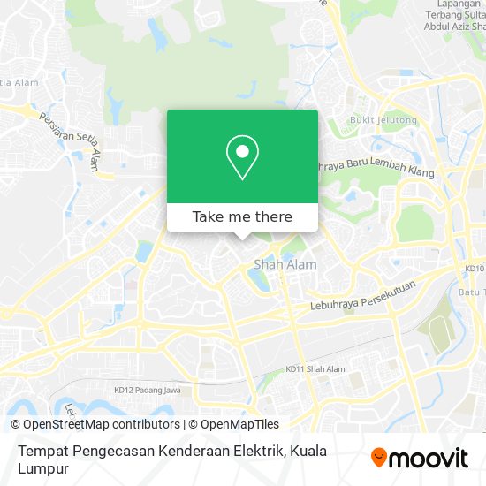 Peta Tempat Pengecasan Kenderaan Elektrik