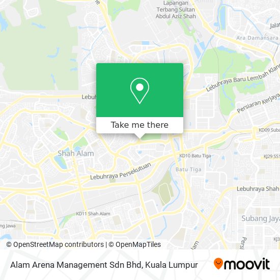 Alam Arena Management Sdn Bhd map