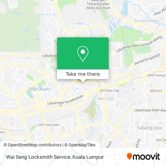 Wai Seng Locksmith Service map