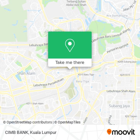 CIMB BANK map