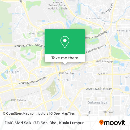 DMG Mori Seiki (M) Sdn. Bhd. map