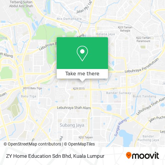 Peta ZY Home Education Sdn Bhd