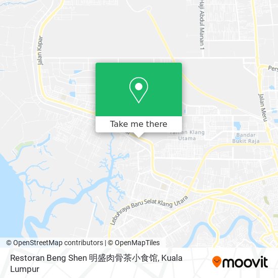 Restoran Beng Shen 明盛肉骨茶小食馆 map